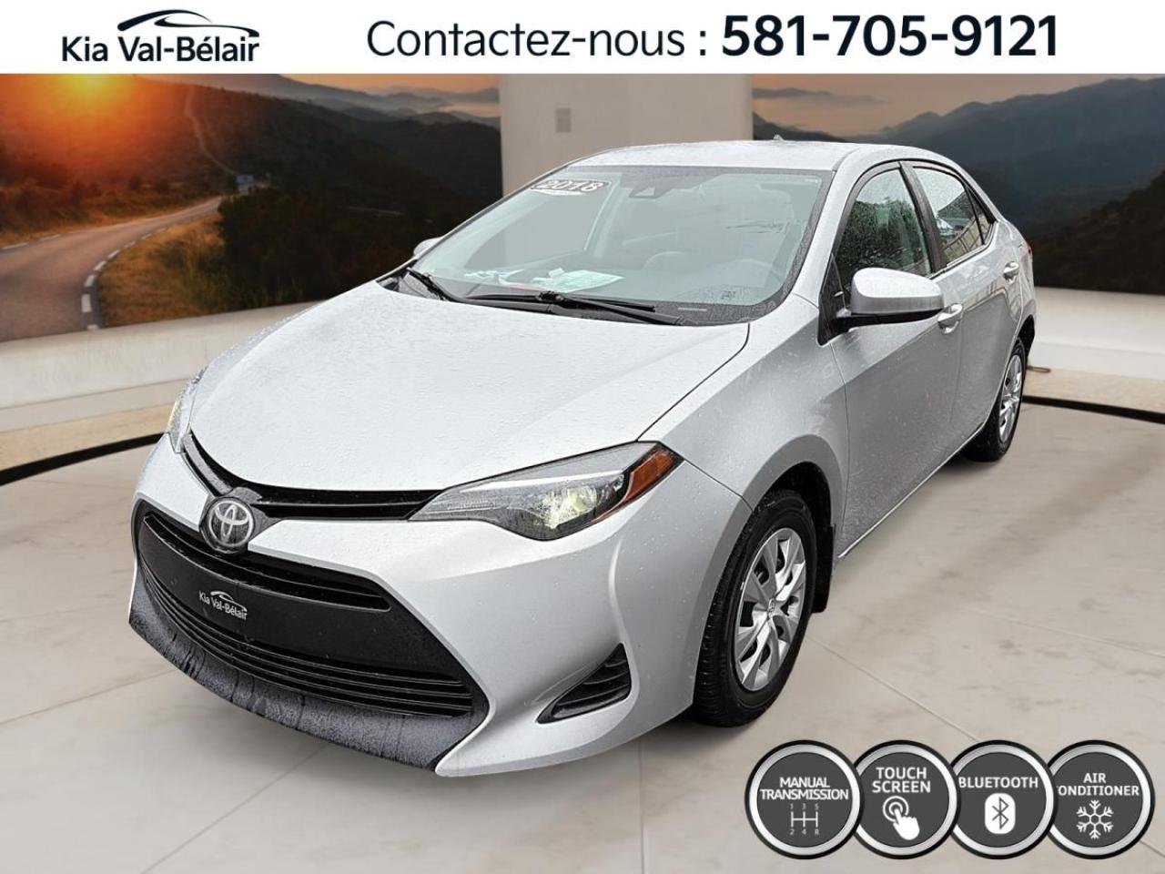 Used 2018 Toyota Corolla SE * MANUELLE * CAMÉRA * CRUISE * BLUETOOTH * A/C for sale in Québec, QC