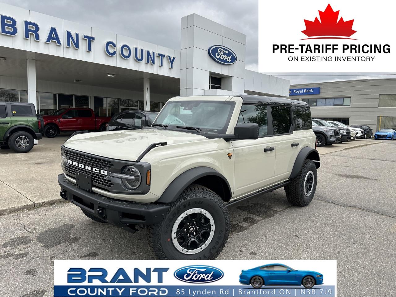 New 2025 Ford Bronco BADLANDS | SASQUATCH | HARD TOP | 2.7L | for sale in Brantford, ON