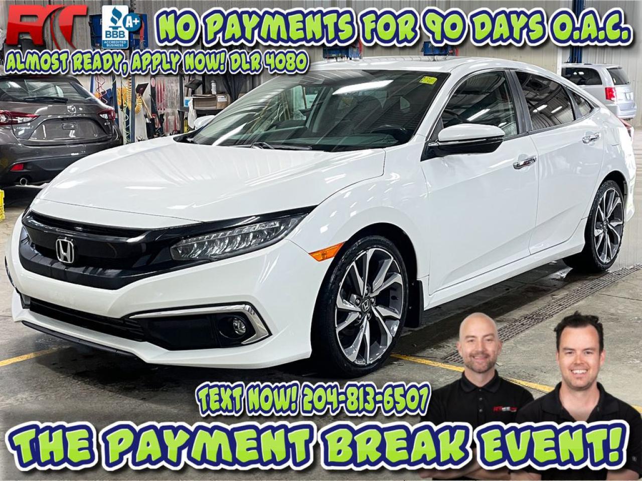 Used 2019 Honda Civic Sedan Touring for sale in Winnipeg, MB