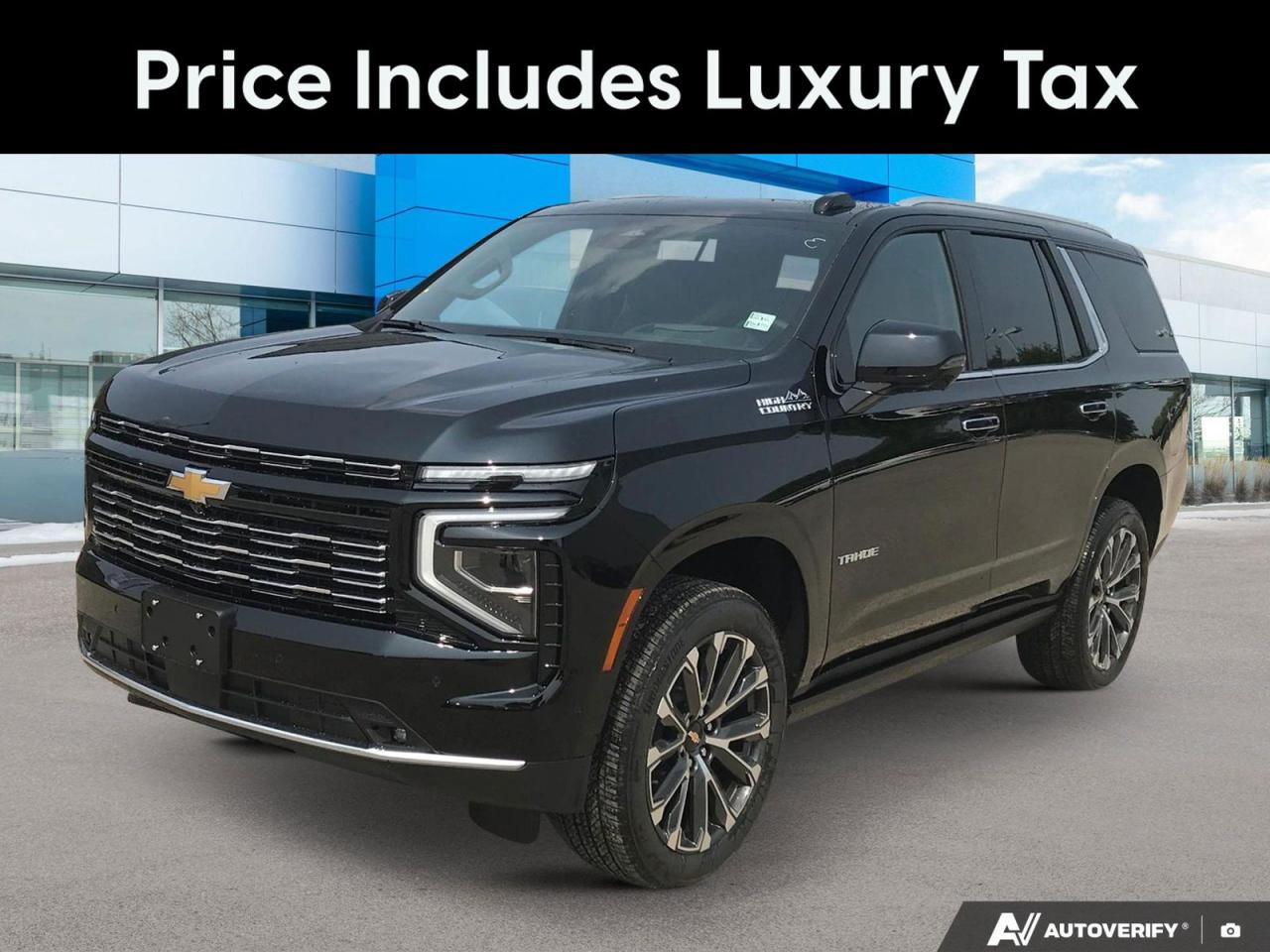 New 2025 Chevrolet Tahoe High Country | Black Friday Demo Savings on NOW! | for sale in Winnipeg, MB