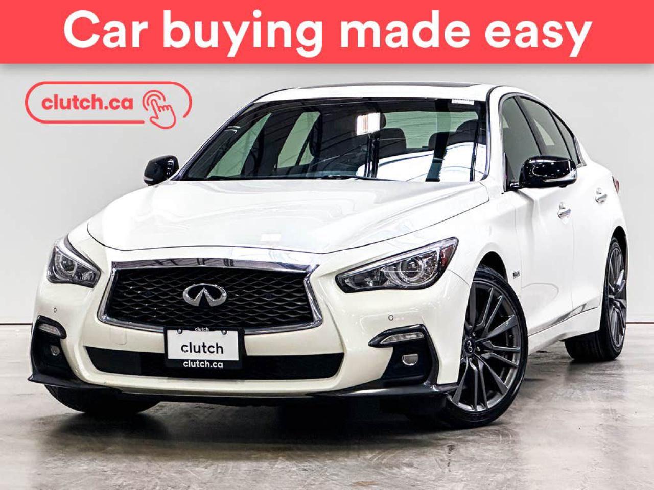 Used 2018 Infiniti Q50 Red Sport AWD w/ Nav, Heated Front Seats, Rearview Cam for sale in Toronto, ON
