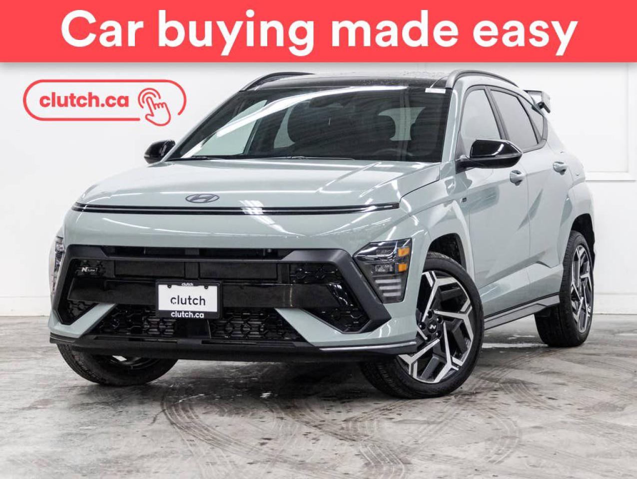 Used 2024 Hyundai KONA N Line AWD w/ Apple CarPlay & Android Auto, Power Moonroof, Wireless Charging for sale in Toronto, ON