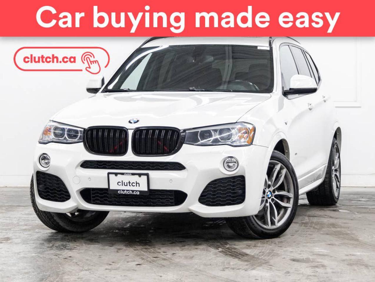 Used 2017 BMW X3 xDrive35i AWD w/Heated Front Seats, Bluetooth, Rearview Cam for sale in Toronto, ON
