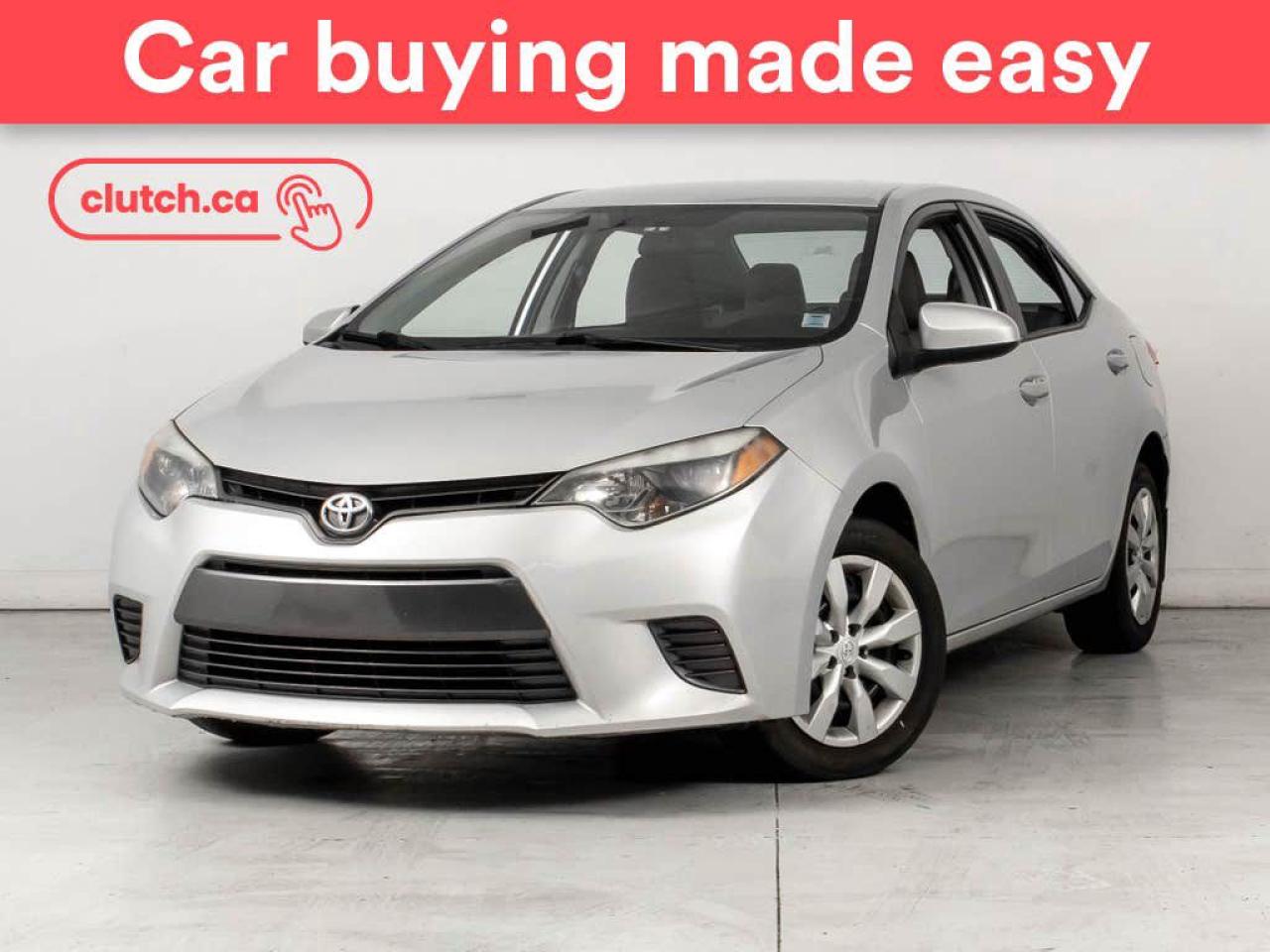 Used 2016 Toyota Corolla LE w/ Cruise Control, Bluetooth, Backup Cam for sale in Bedford, NS