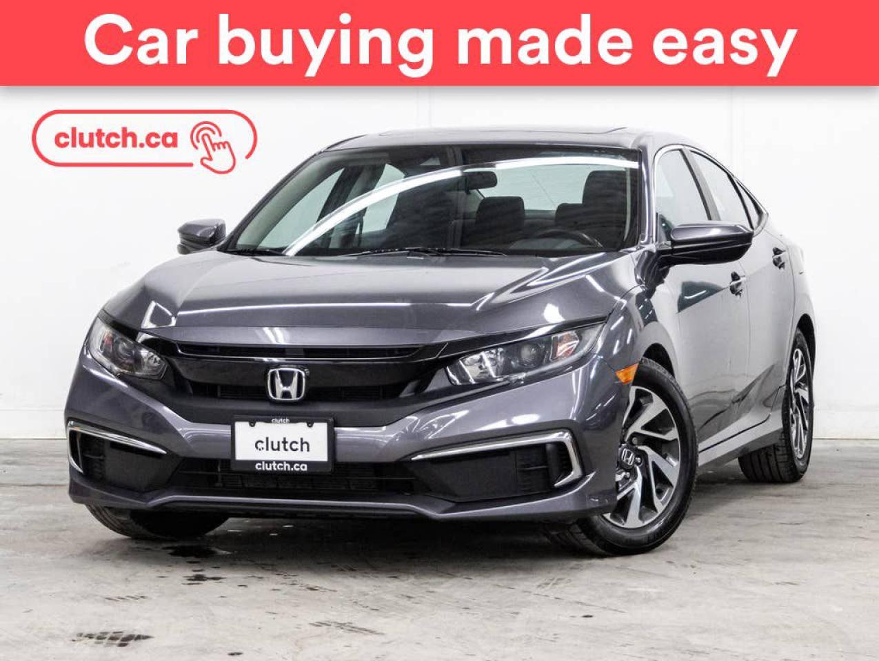 Used 2020 Honda Civic EX w/ Apple CarPlay & Android Auto, Rearview cam, Dual Zone A/C for sale in Toronto, ON