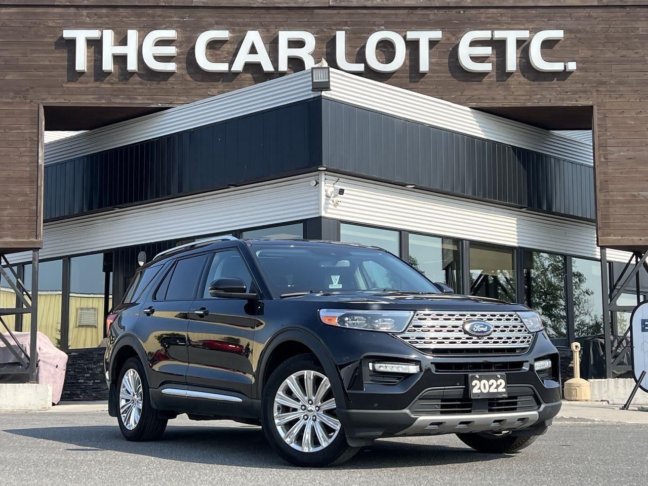 Used 2022 Ford Explorer Limited 3RD ROW!! APPLE CARPLAY/ANDROID AUTO, HEATED LEATHER SEATS/STEERING WHEEL, NAV, MOONROOF!! for sale in Sudbury, ON