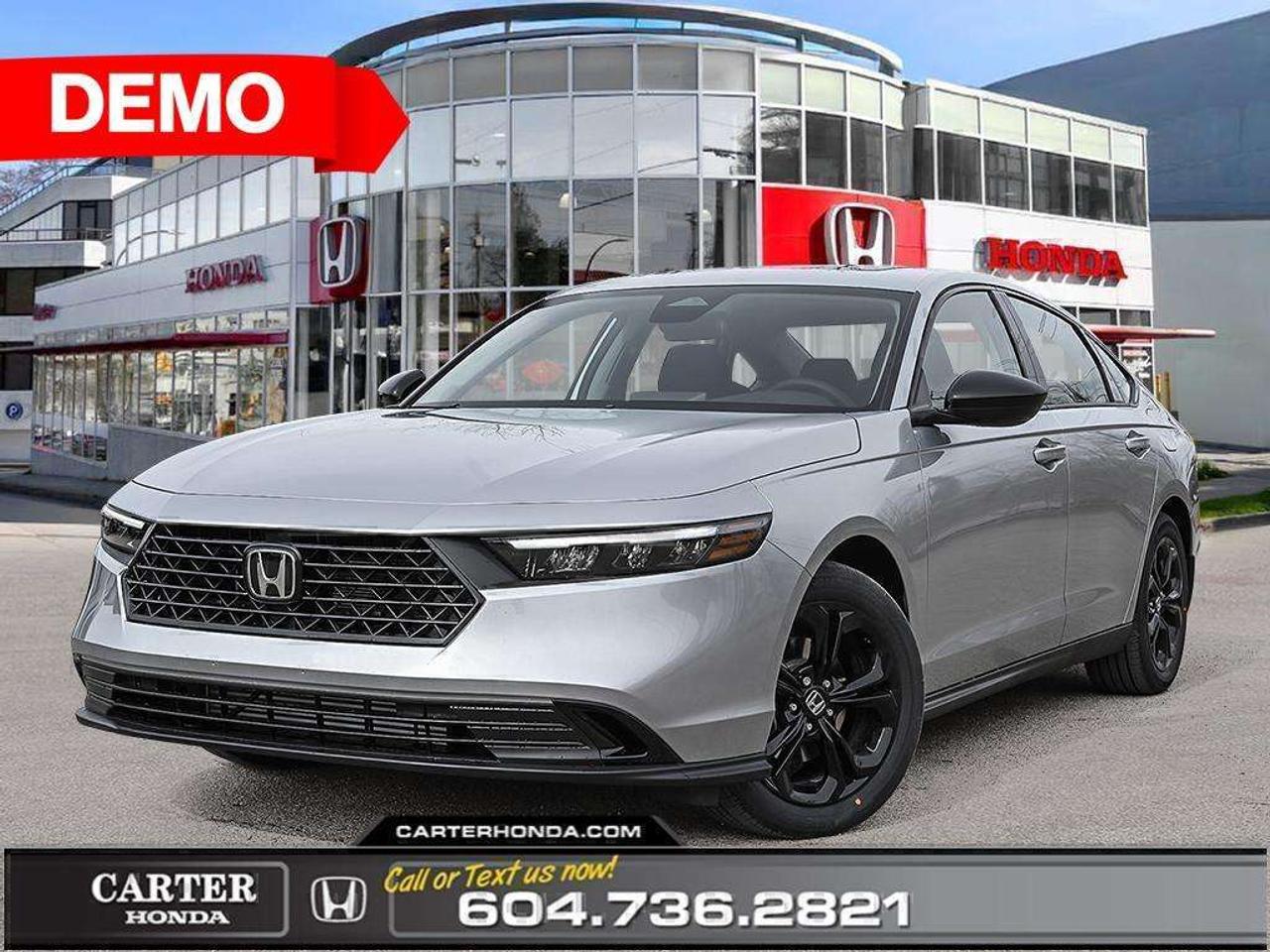Discover the perfect balance of style, performance, and advanced technology in the 2025 Honda Accord Sedan SE, now available at Carter Honda. With its bold, aerodynamic design and sophisticated LED lighting, the Accord SE turns heads wherever it goes. Under the hood, enjoy a spirited yet fuel-efficient drive, thanks to its refined powertrain and smooth handling. Inside, the spacious cabin offers premium comfort, a sleek dashboard, and cutting-edge features like a touchscreen infotainment system, Apple CarPlay, Android Auto, and advanced safety technologies including Honda Sensing. Whether youre commuting through Vancouver or cruising the open road, the Accord SE delivers a confident, connected driving experience that sets the benchmark in its class. Experience the innovation and comfort firsthand- schedule your test drive today at Carter Honda and see why the 2025 Accord Sedan SE is built for drivers who expect more. Why Choose Carter Honda? - We provide an unmatched vehicle purchasing experience that puts YOU FIRST! - Exceeding customer expectations for over three decades, with a history of loyalty and community trust - 4.6-star Google rating, backed by over 2,900 satisfied customer reviews - Experience upfront pricing, zero hidden fees, and 100% transparency at every step - Fast approvals and 99% acceptance rates, regardless of your credit status! - Enjoy our 7-day vehicle exchange policy for added peace of mind - We welcome vehicle trades and guarantee the best price - Our multilingual staff speaks many languages to assist you better Were here to help you drive the vehicle you want, the vehicle you deserve! (Dealer. Fee: $999.00 | Dealer Code: 1100)