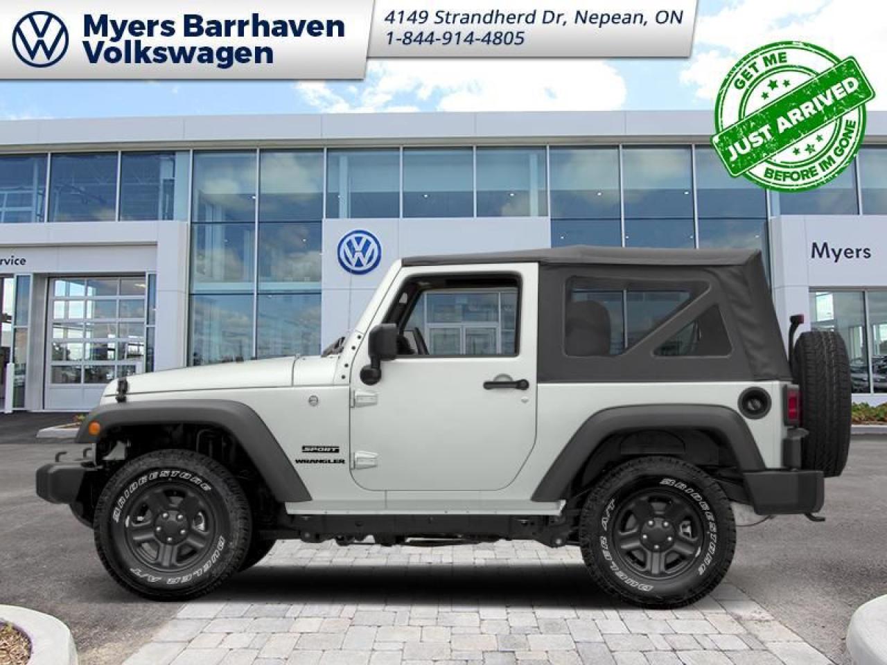 Used 2017 Jeep Wrangler Sport  - Cruise Control -  Removable Top for sale in Nepean, ON