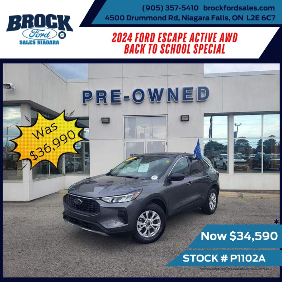 Used 2024 Ford Escape Active AWD for sale in Niagara Falls, ON