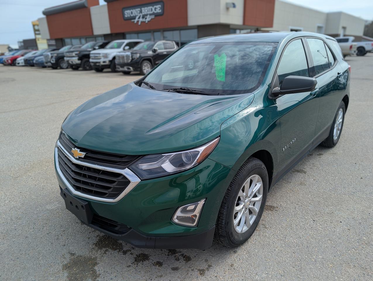 <p>Come finance this vehicle with us. Apply on our website stonebridgeauto.com&nbsp;</p><p>&nbsp;</p><p>2018 Chevrolet Equinox LS with 157000kms. 1.5 liter 4 cylinder front wheel drive&nbsp;</p><p>&nbsp;</p><p>Clean title and safetied. ALWAYS OWNED IN MANITOBA. ONE OWNER&nbsp;</p><p>&nbsp;</p><p>Command start&nbsp;</p><p>Heated front seats&nbsp;</p><p>Back up Camera&nbsp;</p><p>Apple Carplay/Android auto&nbsp;</p><p>A/C</p><p>Bluetooth&nbsp;</p><p>Digital speed</p><p>&nbsp;</p><p>We take trades! Vehicle is for sale in Steinbach by STONE BRIDGE AUTO INC. Dealer #5000 we are a small business focused on customer satisfaction. Text or call before coming to view and ask for sales.</p><p>&nbsp;</p>