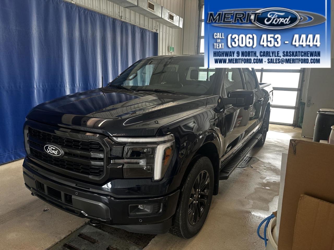 2025 Ford F-150 LARIAT: 12 touchscreen, SYNC 4, ActiveX heated/ventilated seats, Ford Co-Pilot360, (90 day trial) BlueCruise hands-free driving, Pro Access Tailgate, B&O® audio.  Luxury meets capability in this advanced pickup. Experience the future of trucksschedule your test drive today!