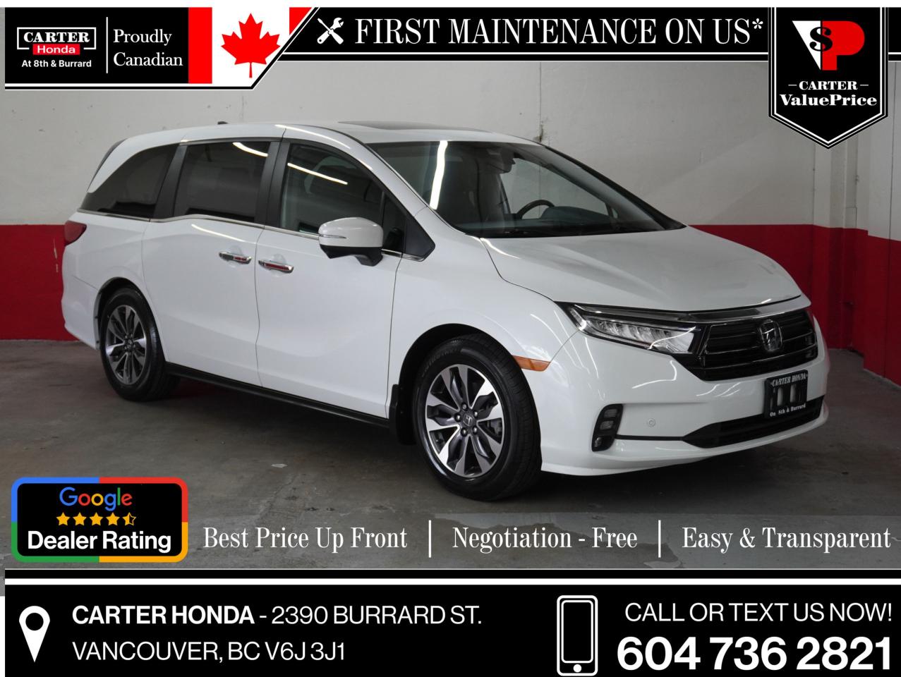 Used 2022 Honda Odyssey EX-L Navi, 8PASS, REMOTE START, 3ZONE CLIMATE CNTR for sale in Vancouver, BC