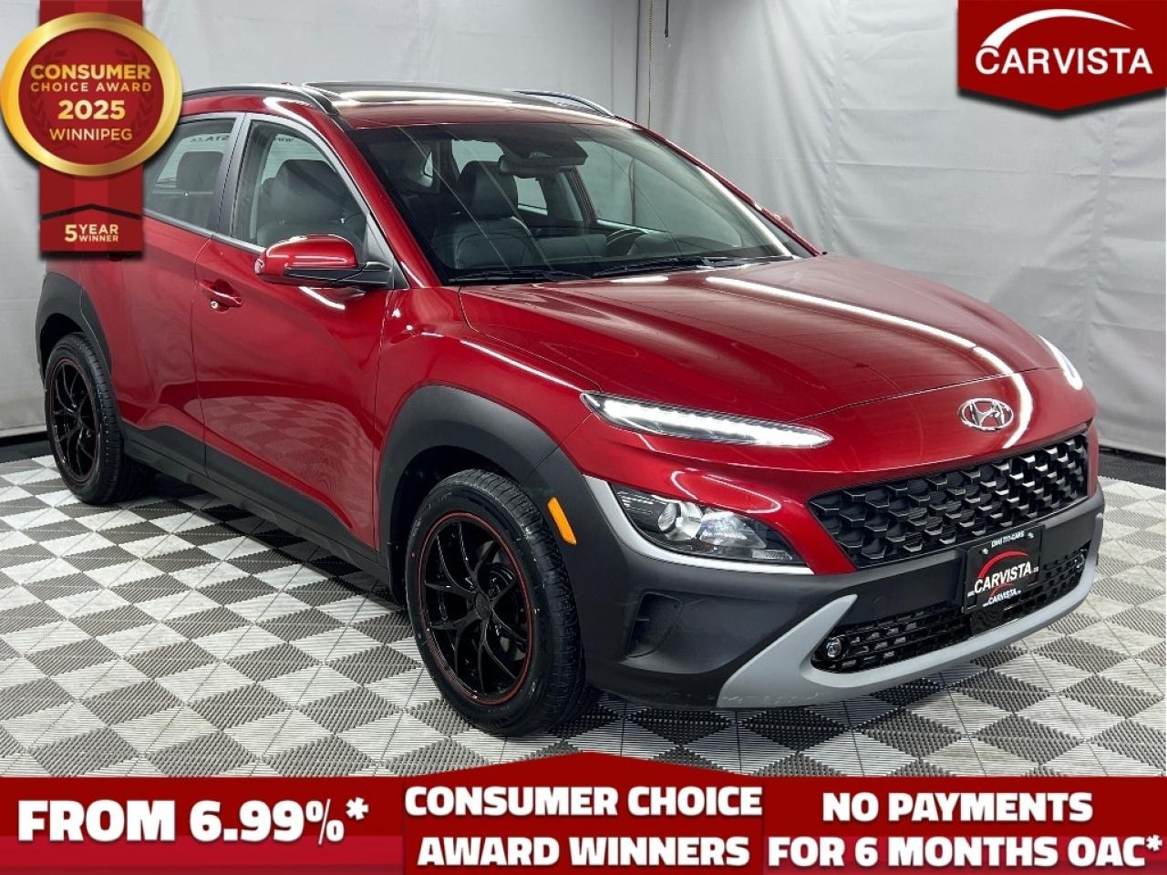 Used 2022 Hyundai KONA 2.0L Preferred AWD w-Sun & Leather Package for sale in Winnipeg, MB