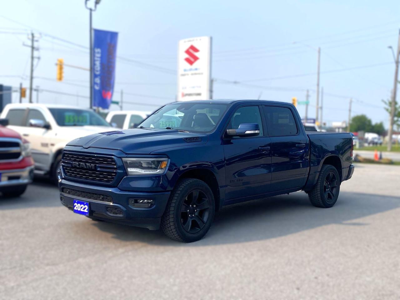 Used 2022 RAM 1500 Sport Crew Cab 4x4 ~Nav ~Heated Leather ~Camera for sale in Barrie, ON
