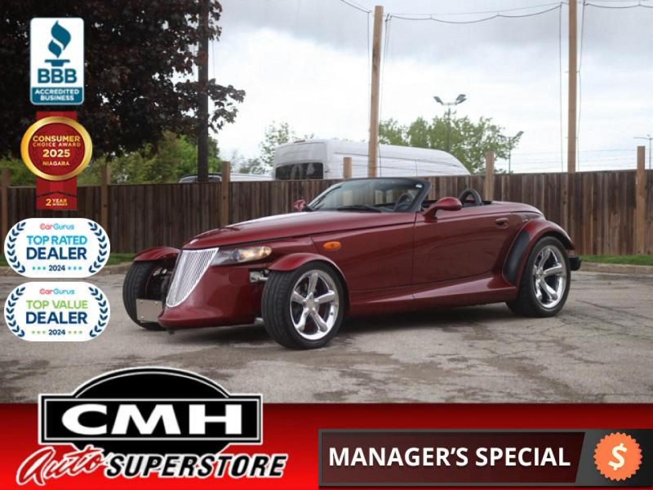 Used 2002 Chrysler Prowler Roadster  **PRISTINE - LOW KMS** for sale in St. Catharines, ON