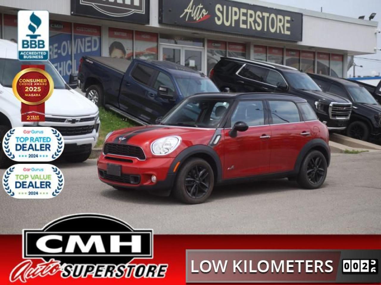 2014 MINI Cooper Countryman S ALL4  **VERY LOW KMS - MANUAL**