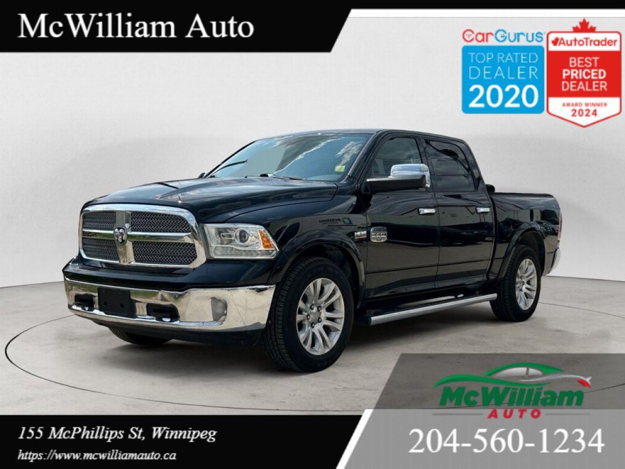 Used 2013 RAM 1500 Long Horn |HTD LEATHER SEATS|LOCAL|EXCEPTIONAL CONDITION| for sale in Winnipeg, MB