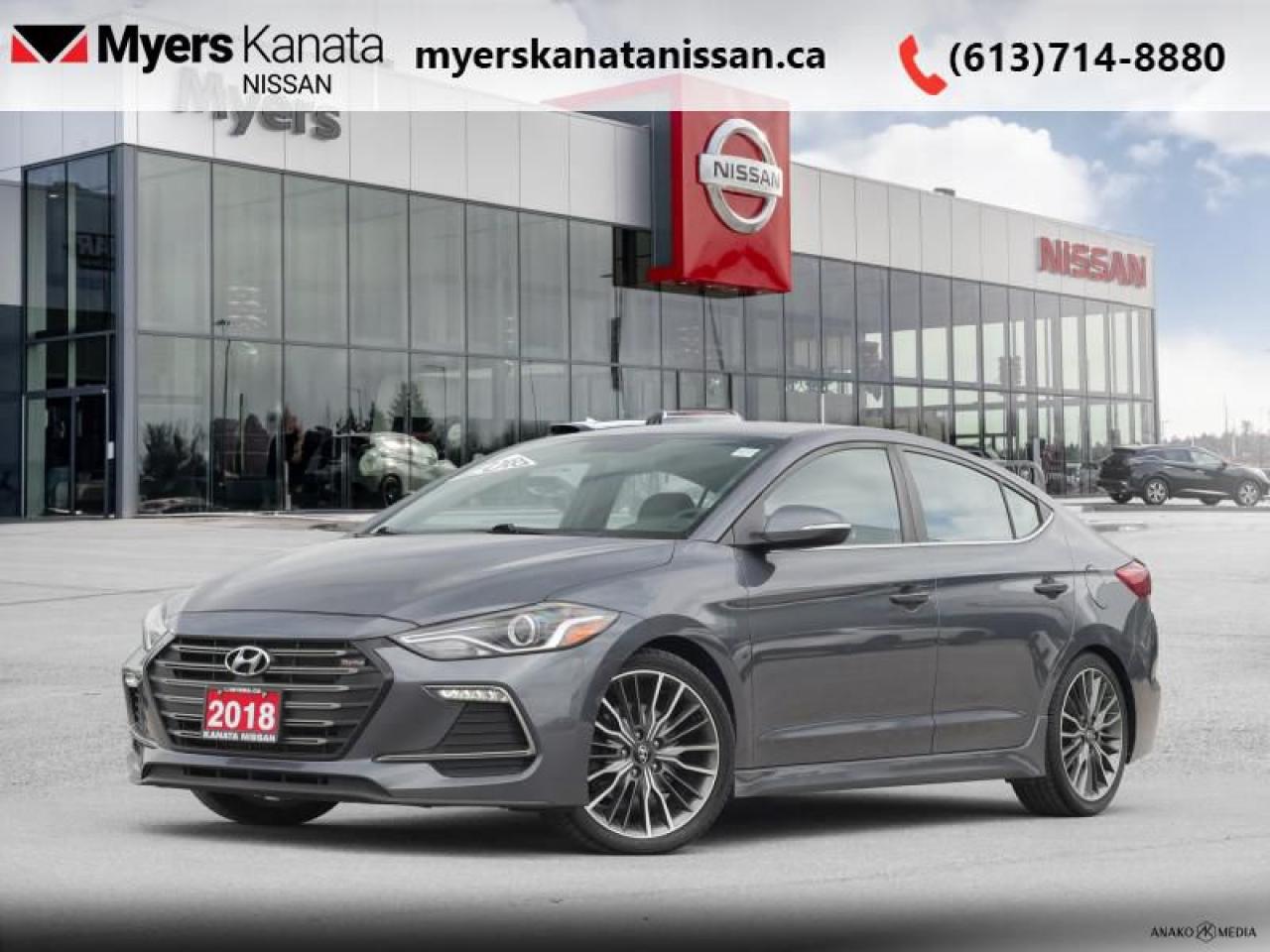 Used 2018 Hyundai Elantra Sport  - Sunroof -  Leather Seats for sale in Kanata, ON