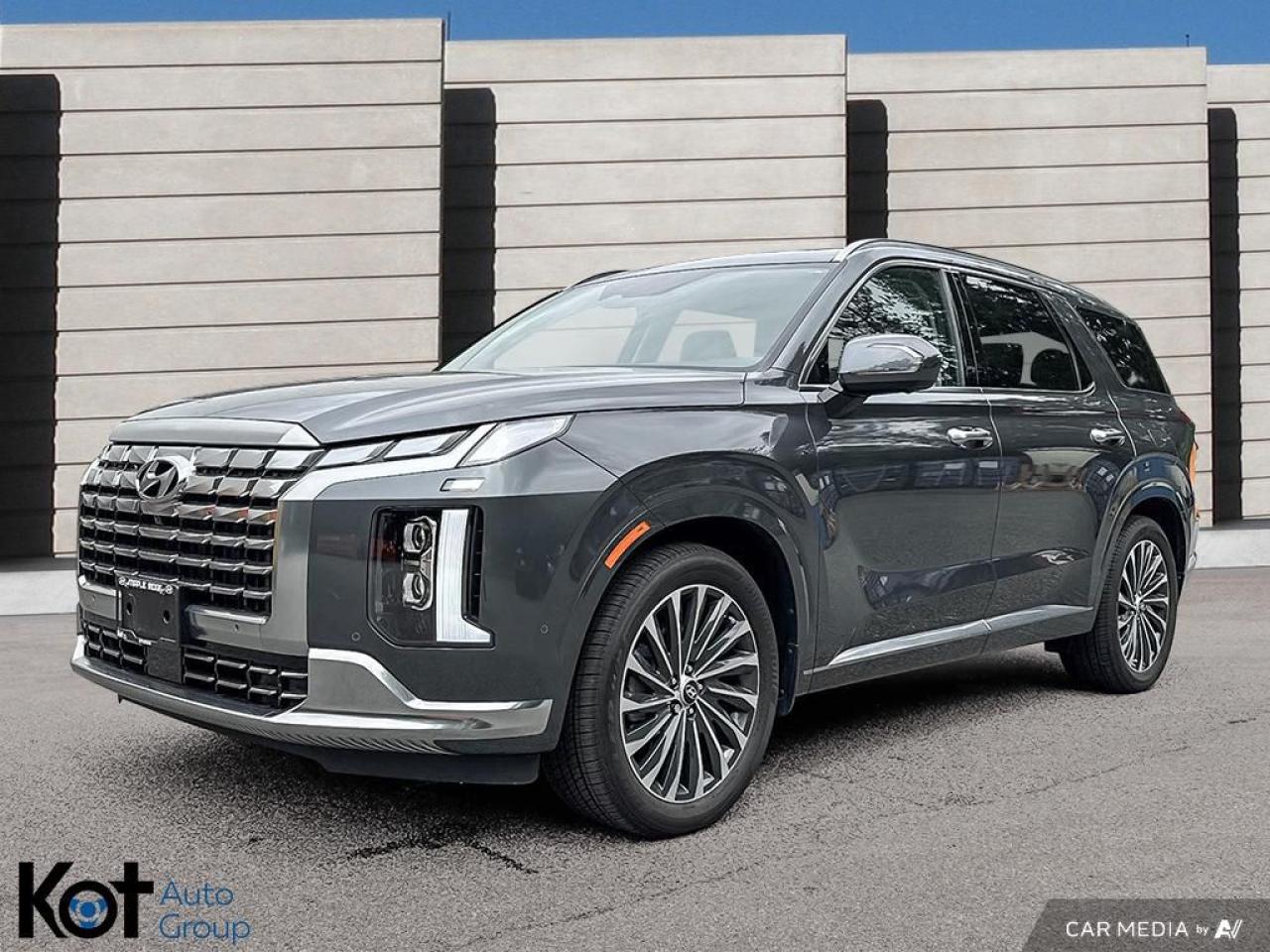 Used 2025 Hyundai PALISADE Ultimate Calligraphy 7-Passenger AWD! REMOTE START! BLIND SPOT DETECTION! SUNROOF! TOUCHSCREEN! HEATED AND COOLED SEATS! LEATHER! HEATED STEERING WHEEL! BLUETOOTH! NAVIGATION! for sale in Maple Ridge, BC