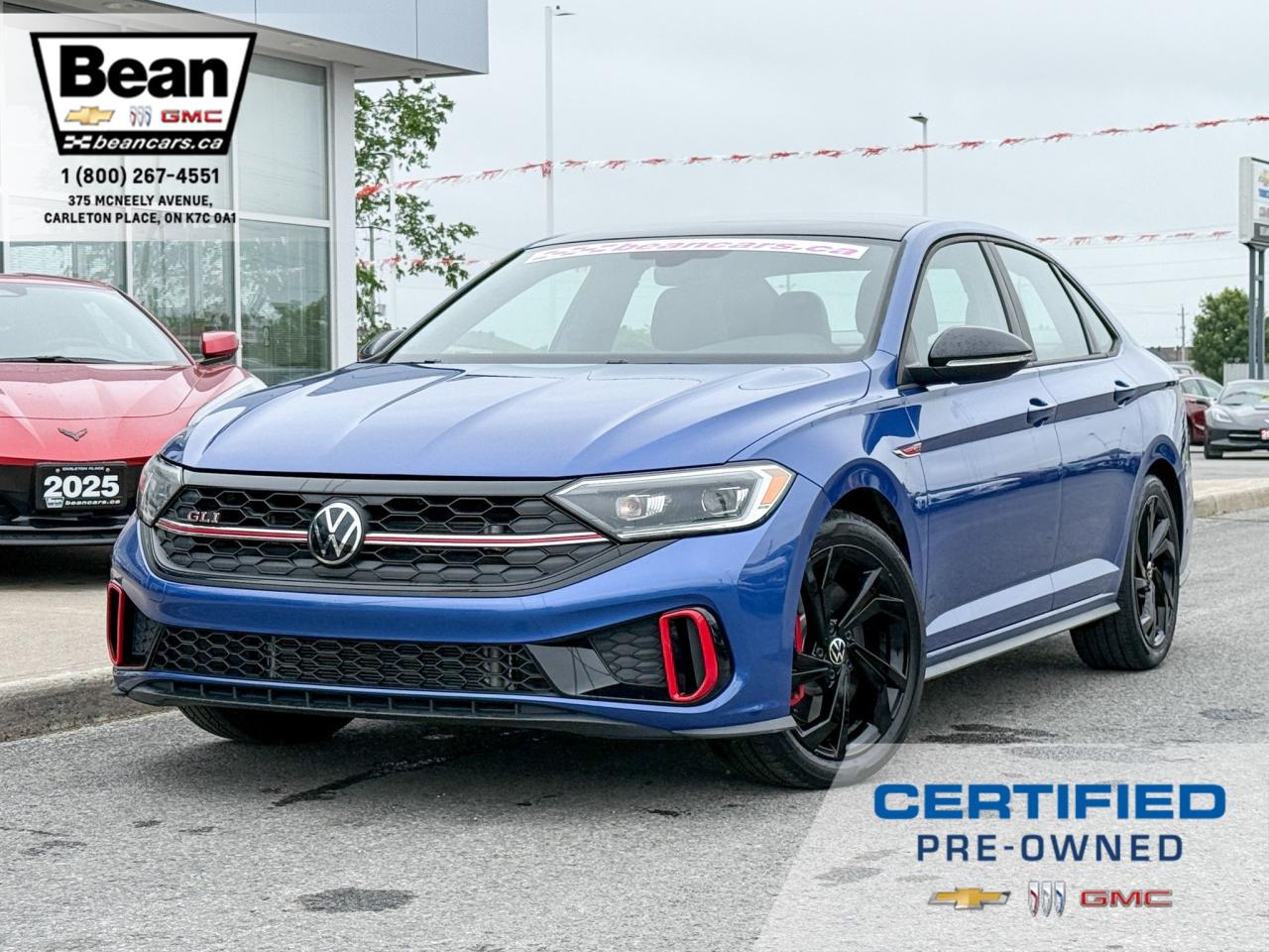 Used 2024 Volkswagen Jetta GLI 2.0L 4CYL, 6 SPEED MANUAL WITH REMOTE ENTRY, SUNROOF, HEATED SEATS, VENTILATED SEATS, APPLE CARPLAY AND ANDROID AUTO for sale in Carleton Place, ON