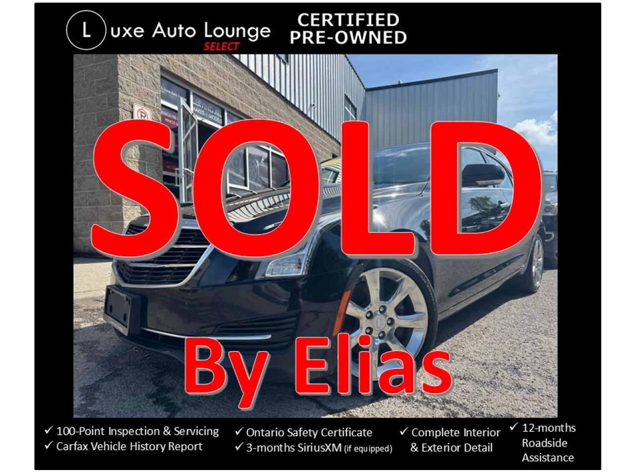 2015 Cadillac ATS Luxury AWD BOSE, NAV, SUNROOF, LEATHER, LOADED!