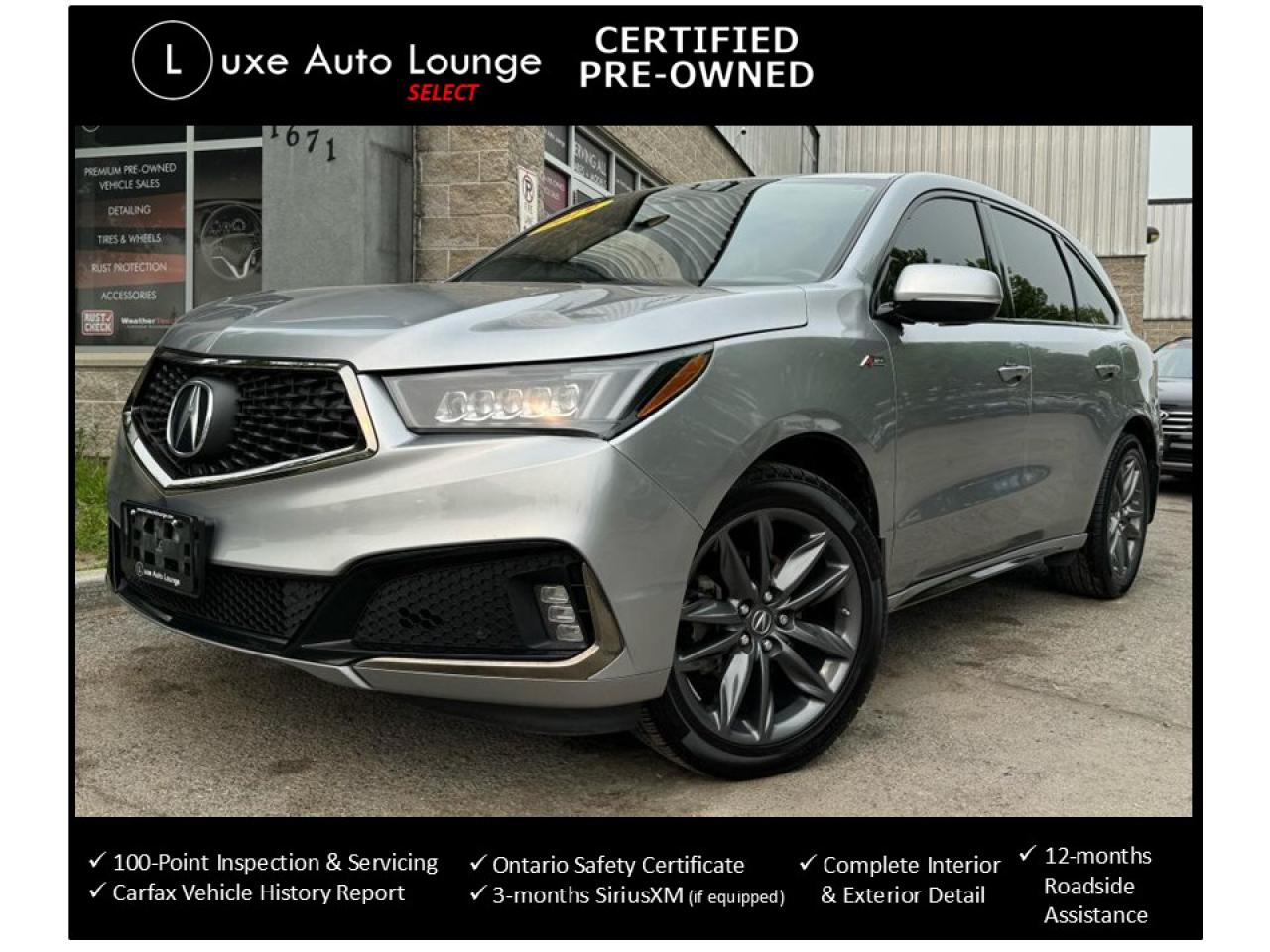 2019 Acura MDX A-Spec, LEATHER, SUNROOF, NAV, LOADED!