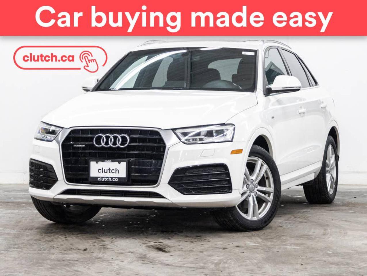 Used 2016 Audi Q3 Technik AWD w/ Panoramic Moonroof, Rearview Cam, Heated Front Seats for sale in Toronto, ON