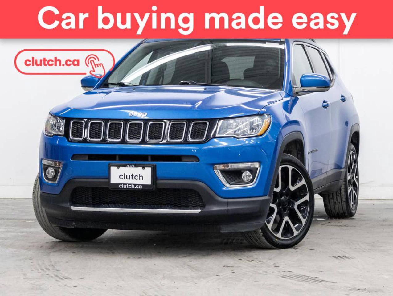 Used 2019 Jeep Compass Limited 4X4 w/ Apple CarPlay & Android Auto, Panoramic Moonroof, Nav for sale in Toronto, ON