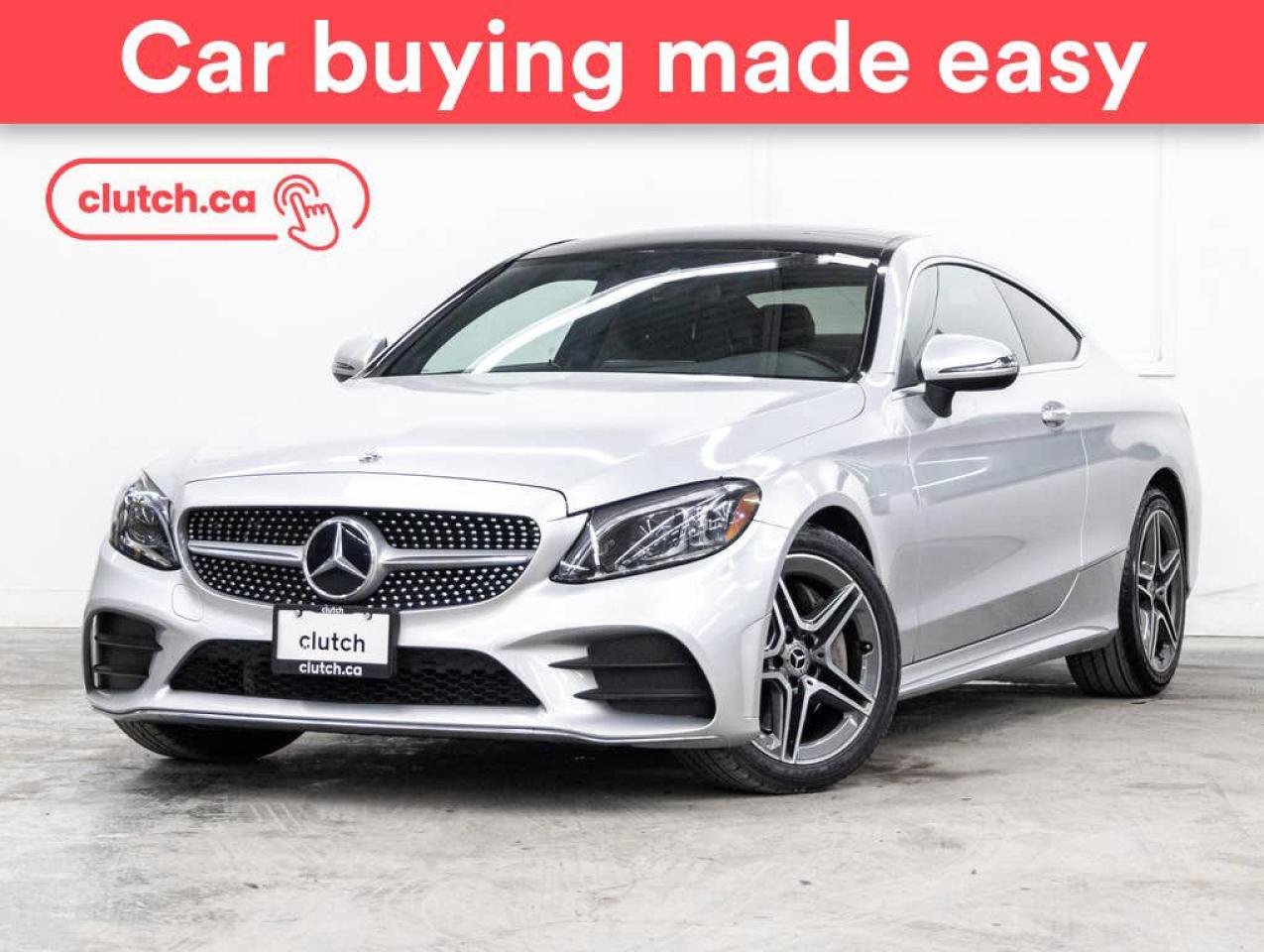 NO ACCIDENTS / CLEAN CARFAX / Front Heated Seats, Driver Seat Memory System, Dual Zone Front Climate Control and more!<br> <br>Clutch is the largest online used car retailer in Canada, delivering a seamless, hassle-free car-buying experience to drivers everywhere. Shop hundreds of used cars online, get the right one delivered to your door, and enjoy peace of mind with our 10-Day Money-Back Guarantee. How sweet is that? To learn more, visit clutch.ca.<br> <br>The top features for this 2019 Mercedes-Benz C-Class include:<br> <br>Auto Dimming Rearview Mirror<br>Front Heated Seats<br>Driver Seat Memory System<br>Dual Zone Front Climate Control<br>Bluetooth Music<br>GPS Navigation<br>Cruise Control<br>12V Outlet<br>Apple CarPlay<br>Android Auto<br>USB Input<br>Push Button Start<br>Power Folding Exterior Mirrors<br>Heated Steering Wheel<br>Sunroof<br>Rear View Camera<br>Power Driver Seat<br>Power Passenger Seat<br> <br>Seamless home delivery - Delivery to your door in a matter of days. Available on select packages.<br> <br>Try it out for 10 days - If you do not like it, we will take it back. <br> <br>Quality assured - All cars go through our rigorous 210-point inspection and reconditioning process.<br> <br>Peace of mind - 3-month Standard Warranty, with additional warranty options available.<br> <br>Haggle-free - No haggling or hard sells.<br> <br>100% Transparency - Full inspection reports on every car, including high-res photography and a free Carfax report.<br> <br>Listed price is for cash purchase only and does not include taxes, Shipping Fees (if applicable), Delivery Fees (if applicable), government licensing fees.<br> <br>Previous Provincial Registrations:<br>Ontario<br> <br>Stock # 55484