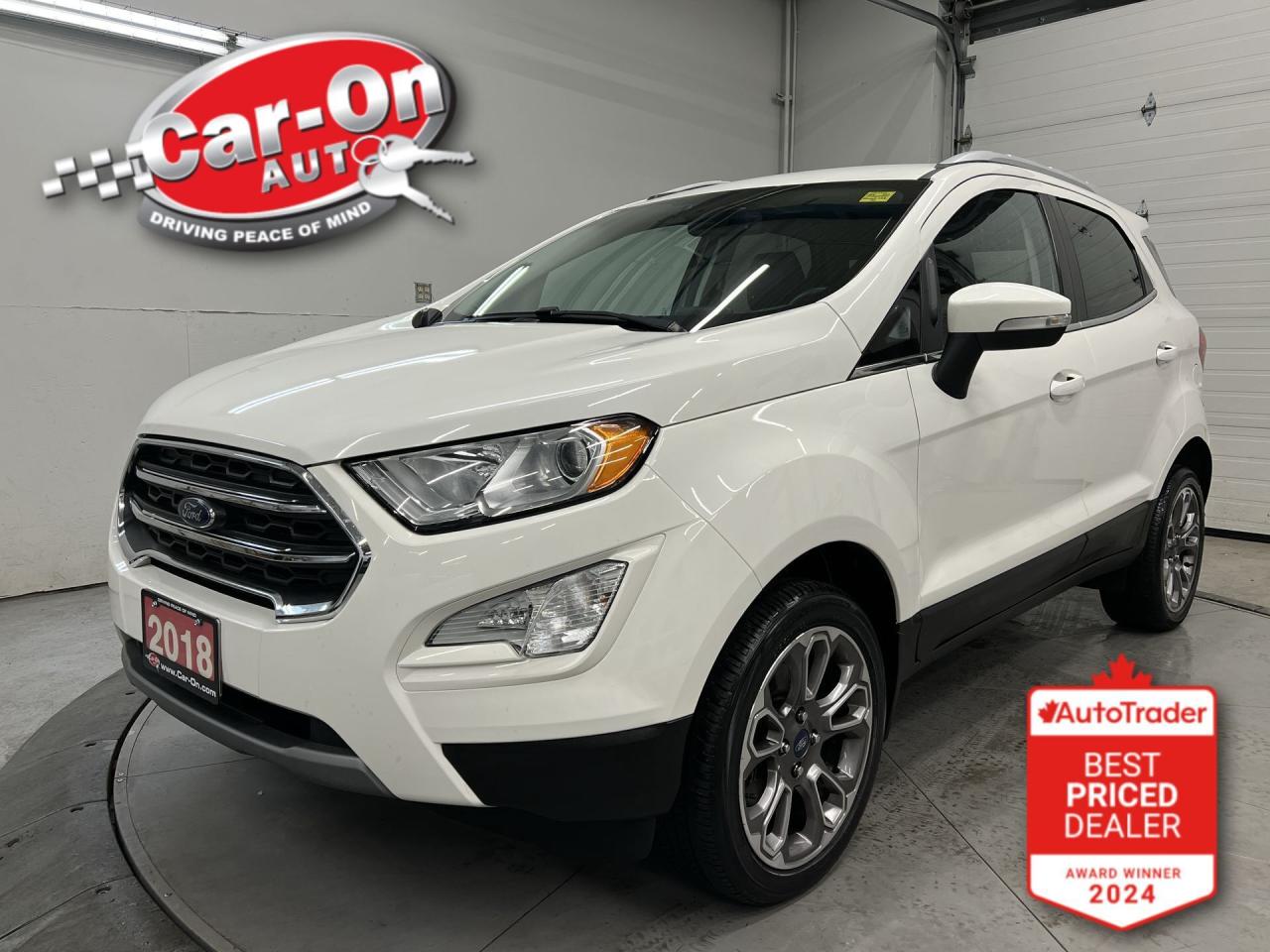 Used 2018 Ford EcoSport TITANIUM AWD | HTD LEATHER | SUNROOF| CARPLAY |NAV for sale in Ottawa, ON