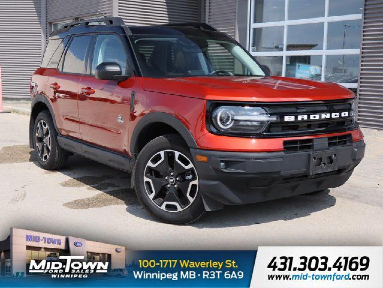 Used 2024 Ford Bronco Sport Outer Banks LOW KM CLEAN CARFAX for sale in Winnipeg, MB