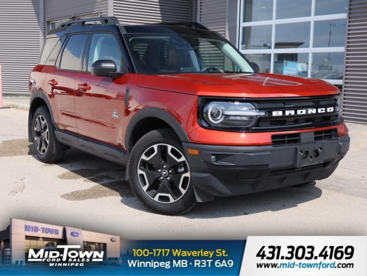 Used 2024 Ford Bronco Sport Outer Banks LOW KM CLEAN CARFAX for sale in Winnipeg, MB
