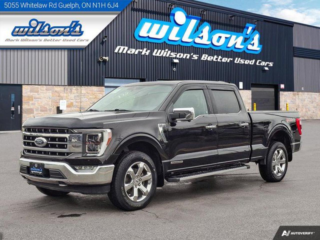Used 2021 Ford F-150 LARIAT Crew 4X4 | 3.5L PowerBoost Hybrid | 502A | Leather | Pano Roof | 360 Camera | Tow Pkg | for sale in Guelph, ON