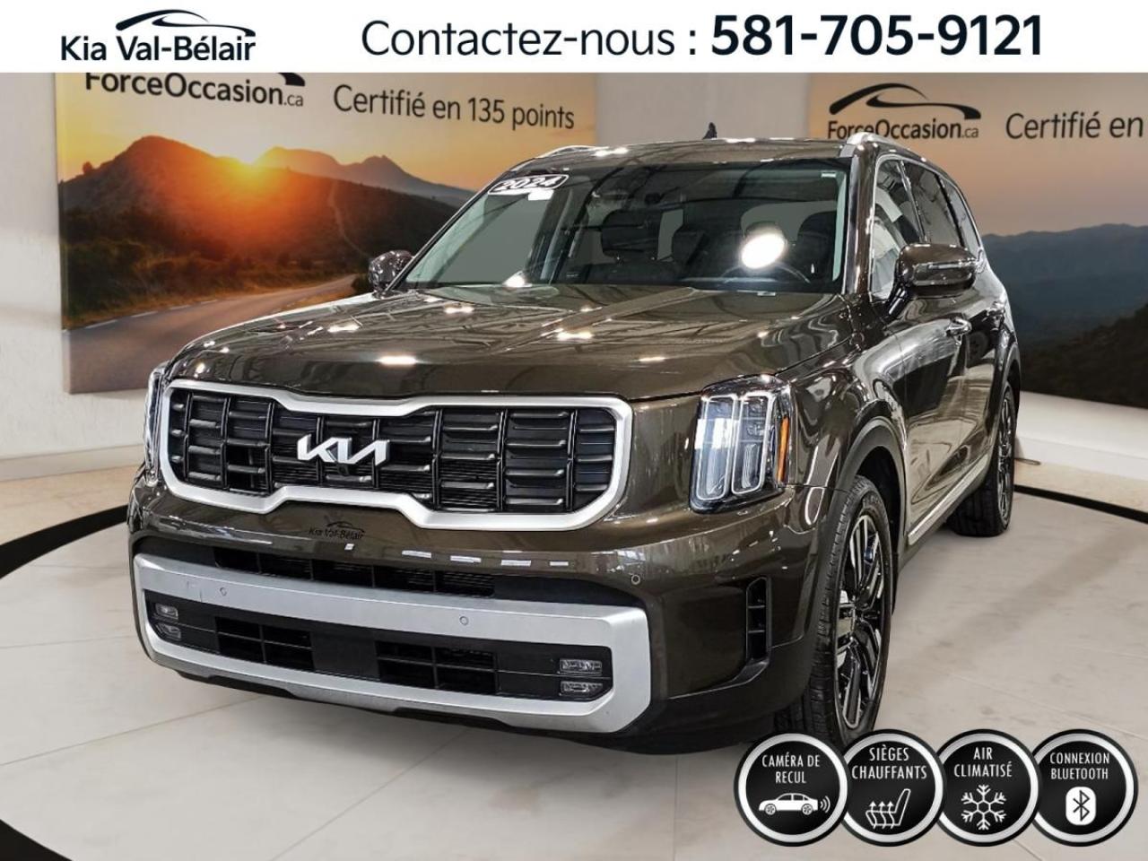 Used 2024 Kia Telluride SX * AWD * V6 * 291HP * CUIR * TOIT * CAMERA 360° for sale in Québec, QC