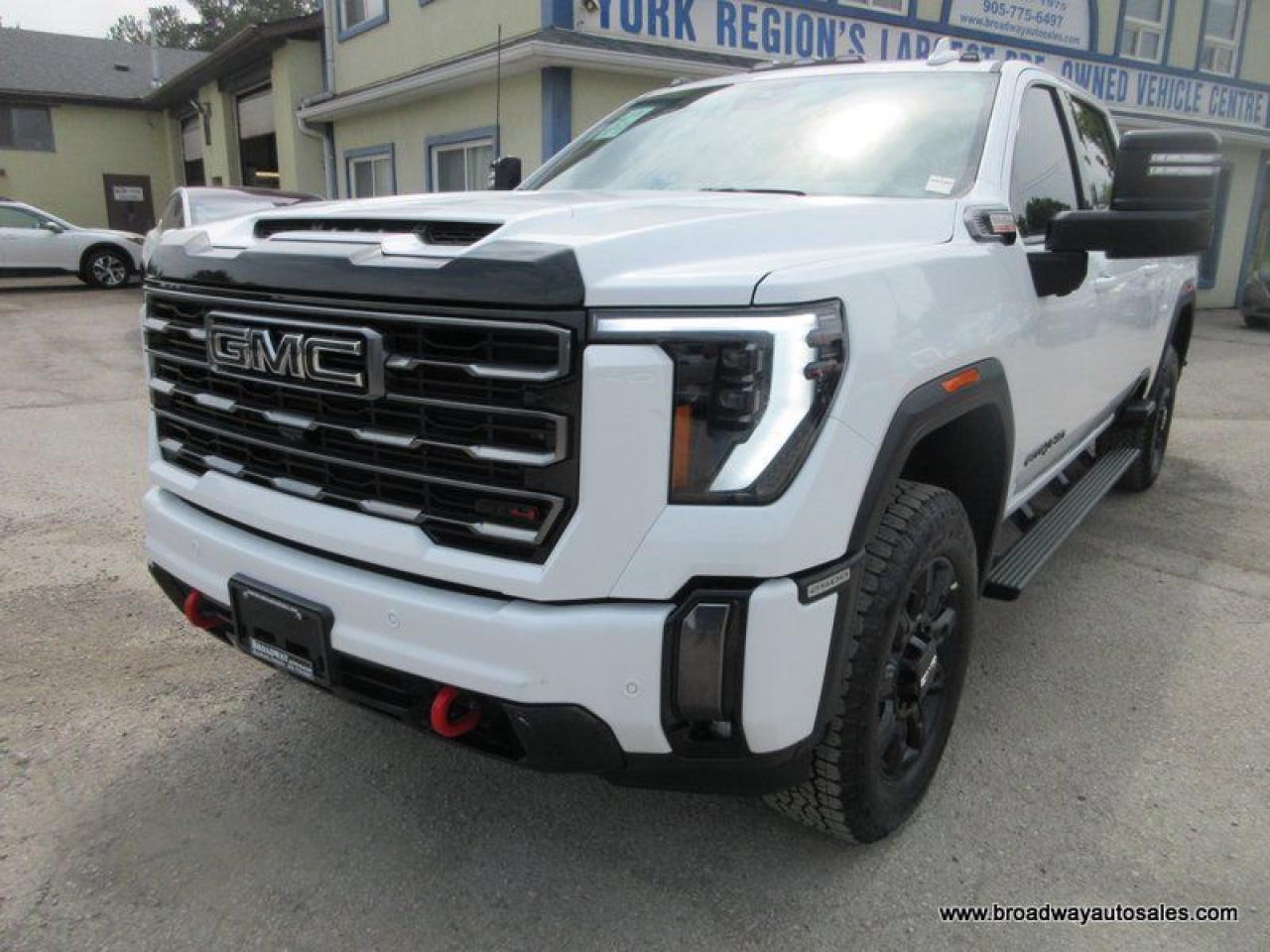 Used 2024 GMC Sierra 2500 3/4 TON AT4-VERSION 5 PASSENGER 6.6L - DURAMAX.. 4X4.. CREW-CAB.. 6.6-BOX.. LEATHER.. HEATED SEATS & WHEEL.. POWER SUNROOF.. POWER MIRRORS.. for sale in Bradford, ON