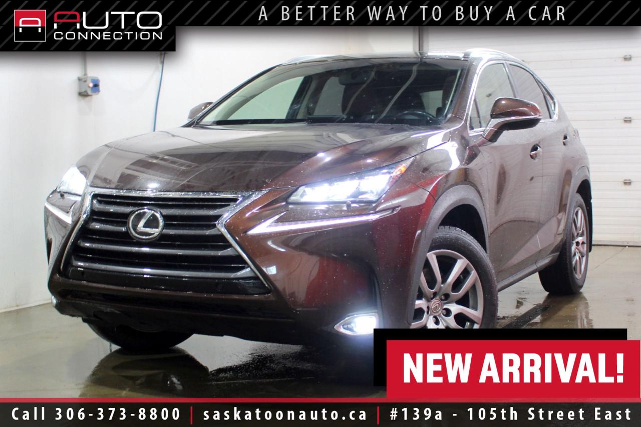 <div><span>Low Kilometers! - Regularly Maintained - SK Vehicle</span><span><br></span><span><br>Introducing this impressive <b>2016 Lexus NX 200t</b>, a standout luxury crossover available exclusively at Saskatoon Auto Connection. Painted in captivating Autumn Shimmer (amber), this vehicle exudes sophistication and catches every eye on the road. Step inside to a thoughtfully designed cabin featuring a striking Saddle Tan/Black leather interior that marries style with comfort. With low kilometers and a proven record of regular maintenance, this SUV offers the dependability you expect from a luxury ride. Purchased and owned exclusively in Saskatchewan its entire life, it is as locally rooted as it is refined. The exquisite Luxury Package elevates your driving experience with a premium sound system, HDD navigation with remote touch, clearance and backup sensors, and rain-sensing wipers. It also encompasses the best of the Premium Package, offering ventilated and heated seats, a power moonroof, a power liftgate, drivers seat memory settings and much more. Experience the perfect blend of luxury, performance, and local pride with this 2016 Lexus NX 200t  a vehicle designed to exceed every expectation.<br><br></span><span>Key Features:</span><span><br></span><span><br>- All-Wheel Drive (AWD)</span><br><span>- Luxury Package!</span><br><span>- Cooled & Heated Leather Seats</span><br><span>- Heated Steering Wheel</span><br><span>- Voice-Activated Navigation w/ Remote Touch</span><br><span>- Power Moonroof</span><br><span>- Front & Rear Parking Sensors</span><br><span>- Rearview Camera</span><br><span>- Blind Spot Monitor System</span><br><span>- Rear Cross-Traffic Alert</span><br><span>- 10-Speaker Lexus Premium Sound System</span><br><span>- Rain-Sensing Windshield Wipers</span><br><span>- Windshield Wiper De-Icer</span><br><span>- Headlamp Washers</span><br><span>- Power Liftgate</span><br><span>- Dual-Zone Climate Control</span><br><span>- Drivers Seat Memory Settings (LUX)</span><br><span>- LED High Beam Headlamps w/ Auto-Levelling System</span><br><span>- Shimamoku Woodgrain Interior Trim</span><br><span>- 2.0L Turbocharged 4-Cylinder Engine<br><br></span><span><span>Exterior Colour:</span> Autumn Shimmer<br><b>Interior Colour:</b> Saddle Tan/Black Leather<span><br></span><span><br><b>Manufacturers Brochure:</b> </span><a href=https://autocatalogarchive.com/wp-content/uploads/2017/02/Lexus-NX-2016-CA.pdf target=_blank><span>https://autocatalogarchive.com/wp-content/uploads/2017/02/Lexus-NX-2016-CA.pdf</span></a><span><br><br></span><span>Unlock a full year of exclusive VIP benefits with your purchase! Enjoy 20% off labour, 25% off tires, free windshield stone chip repairs, and so much more. Visit saskatoonauto.ca for all the details.<br></span><span><br>Honesty Pricing eliminates the haggle hassle by providing you with our lowest possible selling price up front. In fact, it is the lowest price in our market, and we will prove it by disclosing a comprehensive market report of what our competitors are selling similar vehicles for.<br></span><span><br>This vehicle meets our Diamond Certification standard, which begins by selecting only premium quality vehicles and subjecting them to a much more comprehensive inspection process than typical dealerships use. Diamond Certified ensures a clean history, exceptional appearance and problem-free operation.<br></span><span><br>At Saskatoon Auto Connection we sell pre-owned automobiles the way we would like to buy them ourselves. Since 2008, we have been dedicated to providing the highest level of integrity and transparency in our industry, in combination with the highest quality vehicles at the most competitive prices in Saskatchewan. Our friendly staff is ready to positively redefine your expectations of the pre-owned automobile space.</span><span></span></span></div>