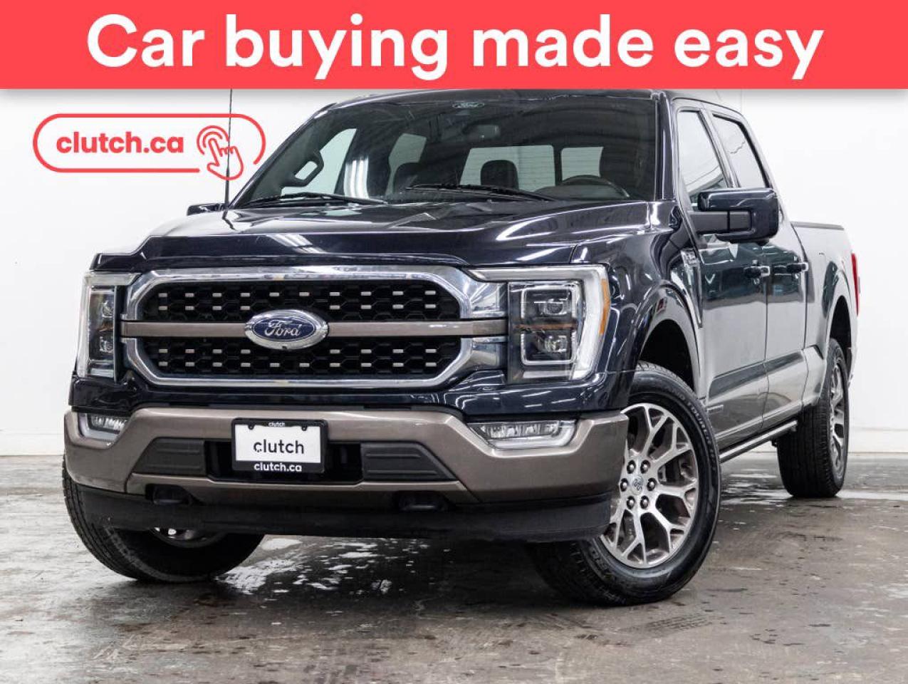 Used 2021 Ford F-150 King Ranch SuperCrew 6 1/2 ft 4x4 w/Apple CarPlay & Android Auto, Heated Front Seats, Backup Cam for sale in Toronto, ON