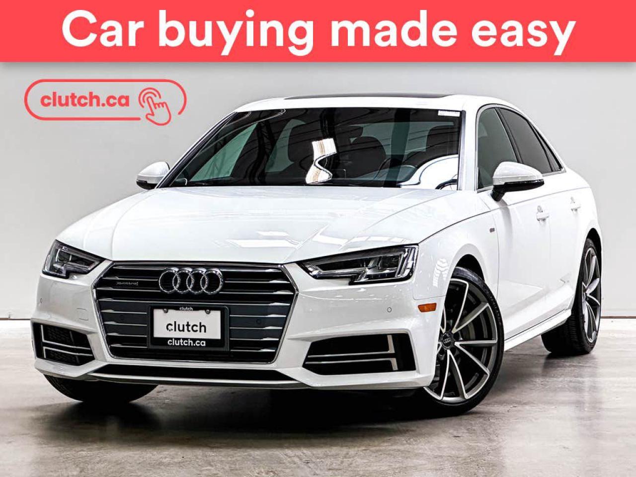 Used 2018 Audi A4 Progressiv AWD w/ Apple CarPlay, Heated Front Seats, Rearview Cam for sale in Toronto, ON