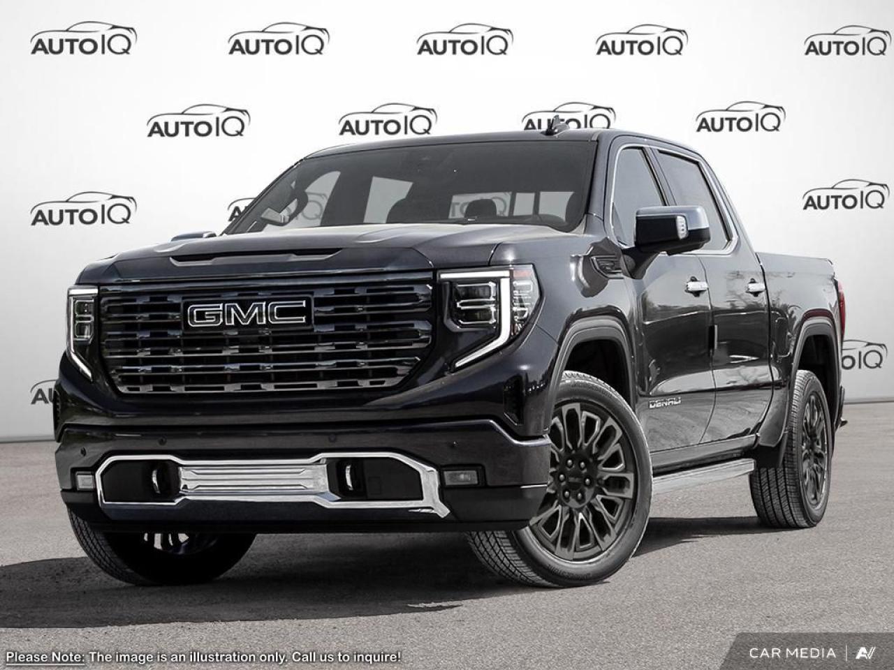 New 2025 GMC Sierra 1500 Denali Ultimate Preferred Equipment Group 5SB|SPRAY-ON BEDLINER|GVWR: 3,266 KG (7,200 LB)|REAR AXLE - 3.23 RATIO|DURAMAX 3.0L TURBO-DIESEL|10-SPD|MULTIPRO TAILGATE AUDIO SYSTEM BY KICKER (DEALER INSTALLED)|WHEEL LOCK for sale in Tillsonburg, ON