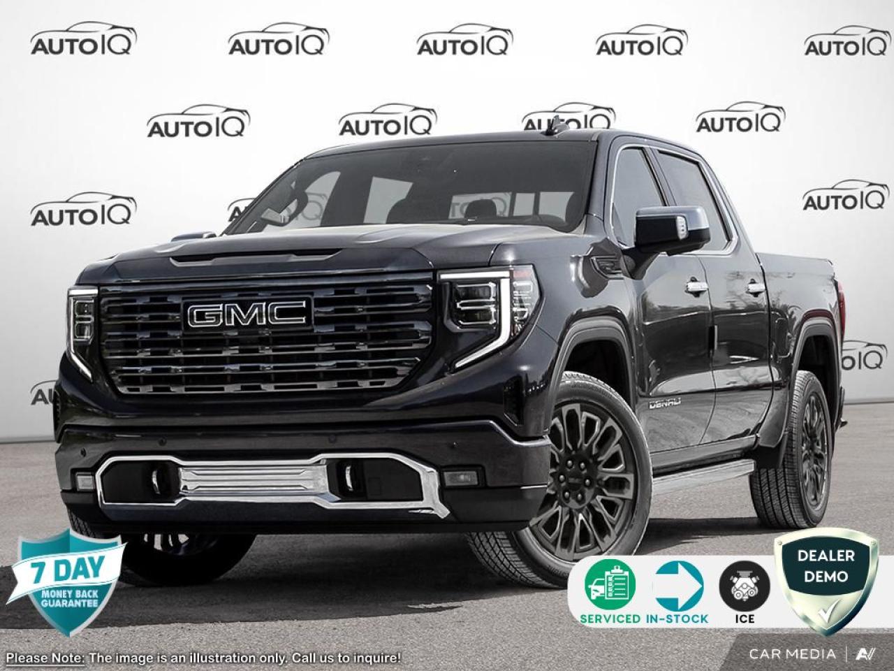 New 2025 GMC Sierra 1500 Denali Ultimate Preferred Equipment Group 5SB|SPRAY-ON BEDLINER|GVWR: 3,266 KG (7,200 LB)|REAR AXLE - 3.23 RATIO|DURAMAX 3.0L TURBO-DIESEL|10-SPD|MULTIPRO TAILGATE AUDIO SYSTEM BY KICKER (DEALER INSTALLED)|WHEEL LOCK for sale in Tillsonburg, ON