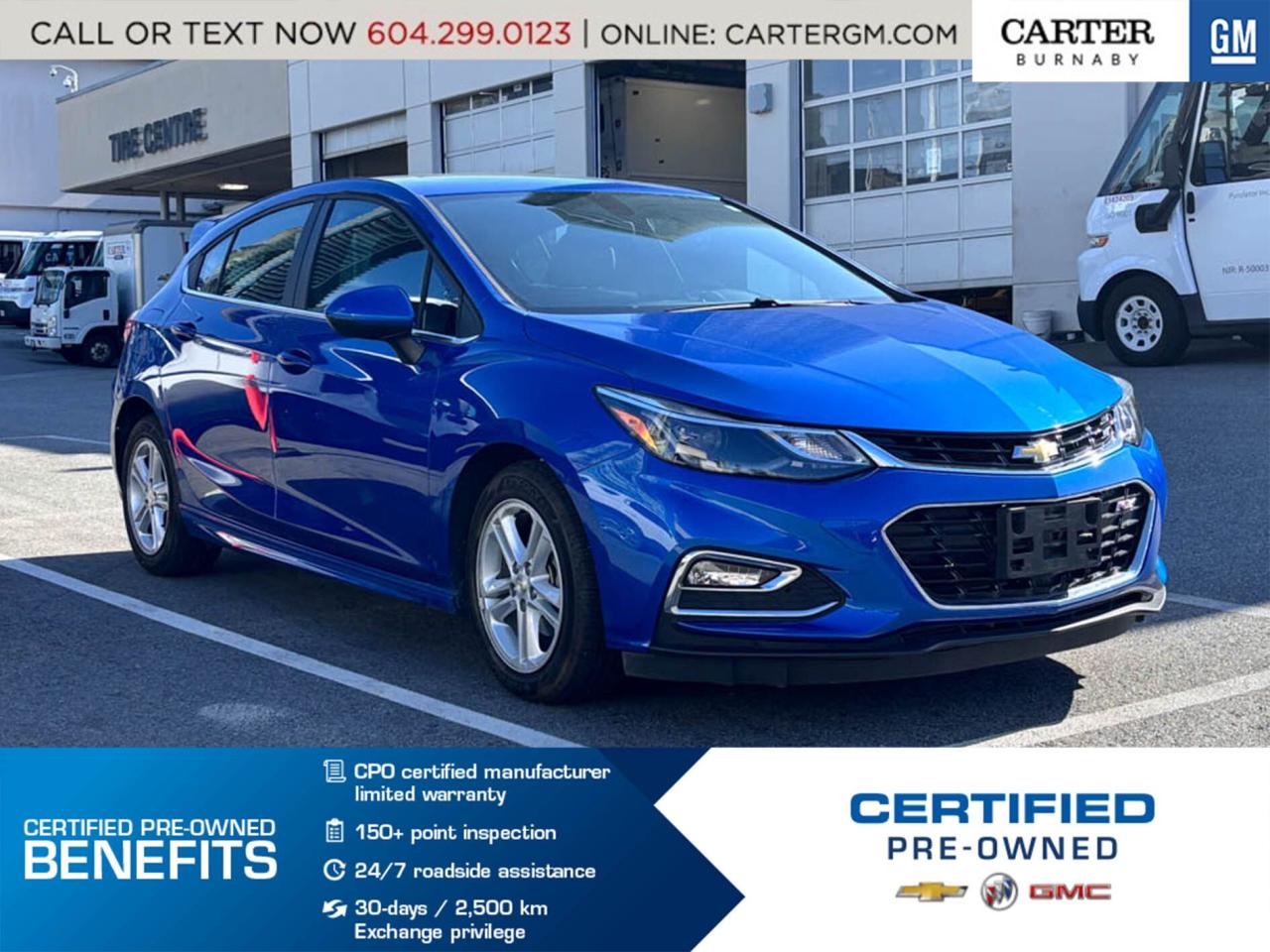 Used 2017 Chevrolet Cruze LT FWD | ALLOY WHEELS/POWER & HEAT SEAT/SUN ROOF for sale in Burnaby, BC
