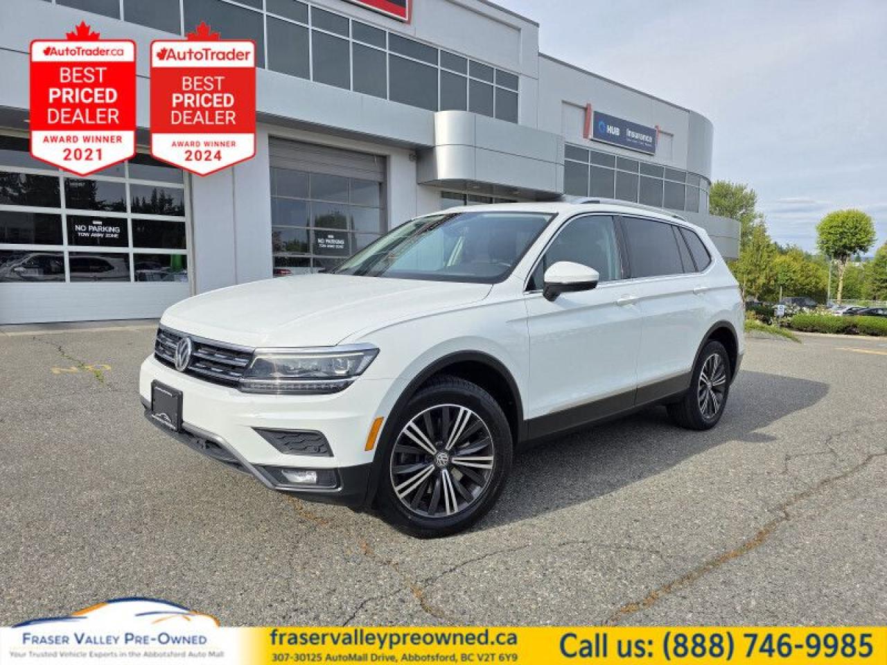 Used 2019 Volkswagen Tiguan Highline 4MOTION  - $120.07 /Wk for sale in Abbotsford, BC