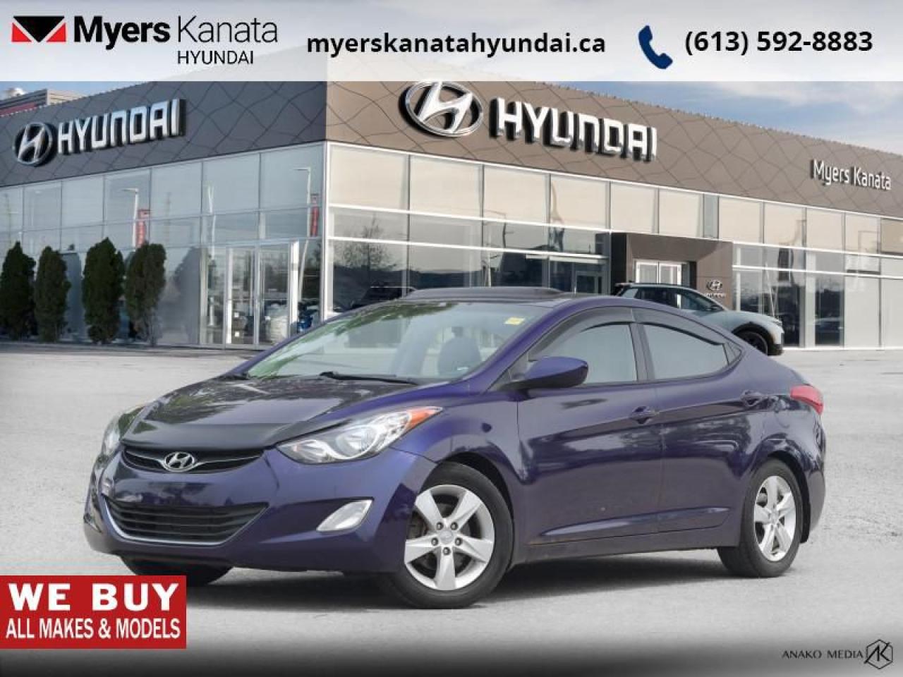 Used 2013 Hyundai Elantra GLS  - $44.09 /Wk for sale in Kanata, ON