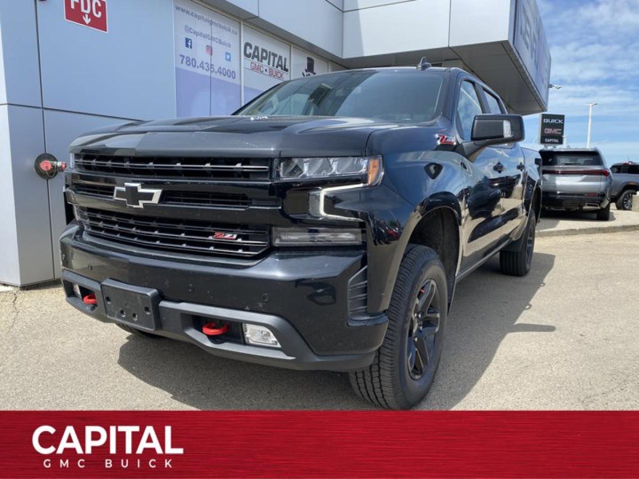 Used 2021 Chevrolet Silverado 1500 LT Trail Boss Crew Cab  * LEATHER * SUNROOF * 6.2L V8 * for sale in Edmonton, AB