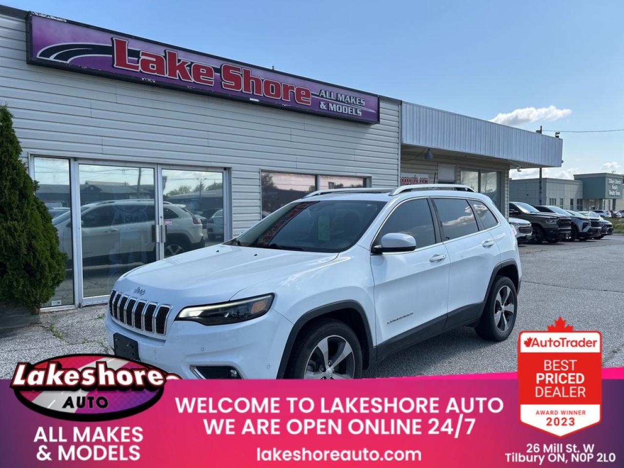Used 2019 Jeep Cherokee Limited for sale in Tilbury, ON