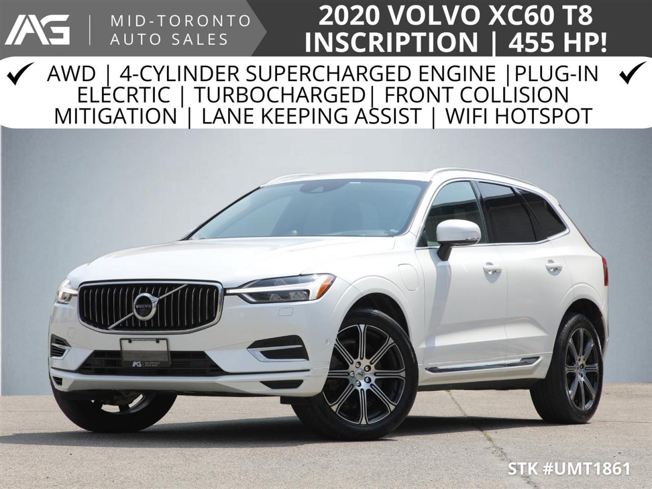 Used 2020 Volvo XC60 T8 Inscription AWD | Turbocharged| 455 HP! for sale in North York, ON