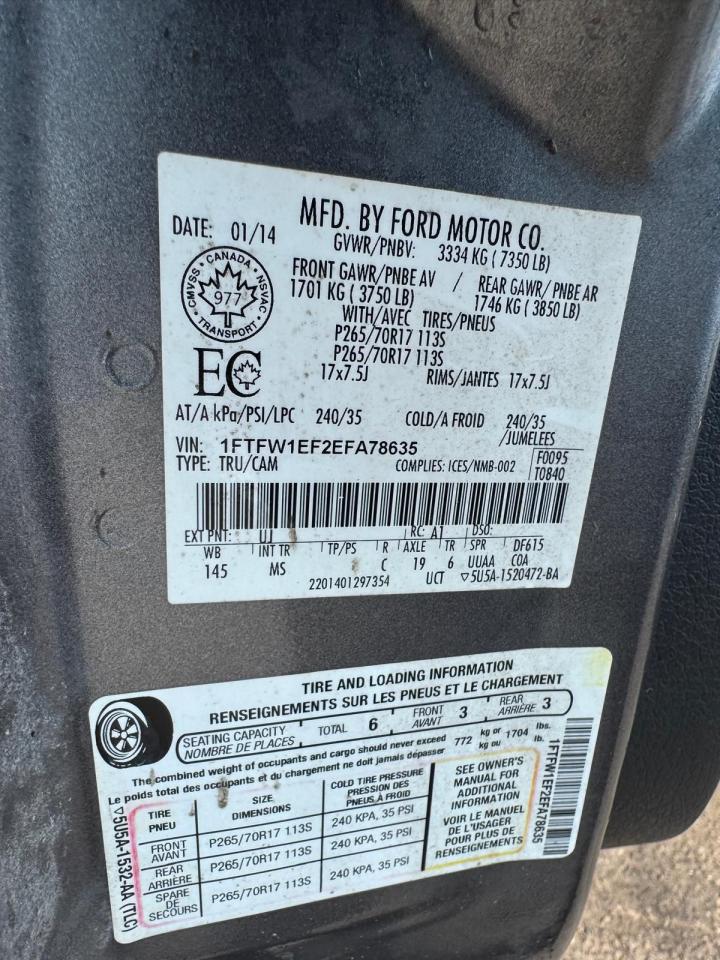 2014 Ford F-150 AS IS, 4WD 145", 5.0 V8, NO ACCIDENTS, RUNS GOOD - Photo #16