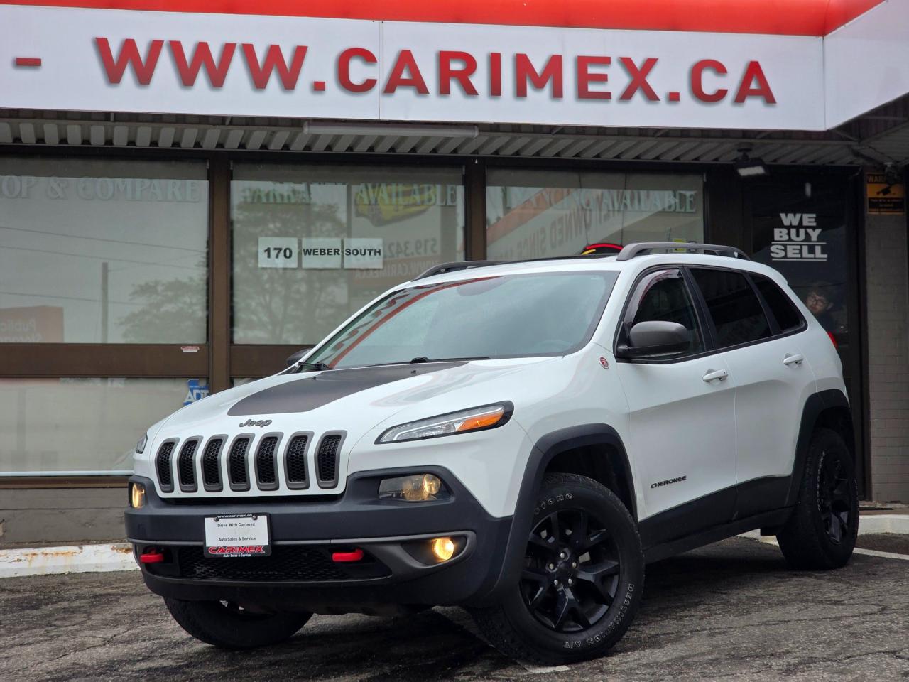 Used 2015 Jeep Cherokee Trailhawk Accident Free | Panoramic Sunroof | Heated Seats for sale in Waterloo, ON