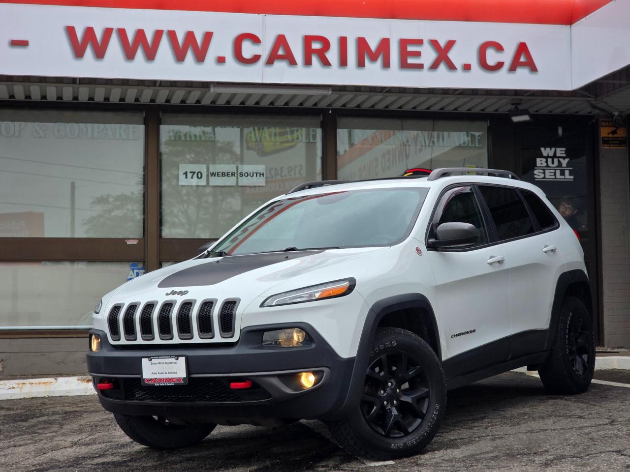 Used 2015 Jeep Cherokee Trailhawk Accident Free | Panoramic Sunroof | Heated Seats for sale in Waterloo, ON