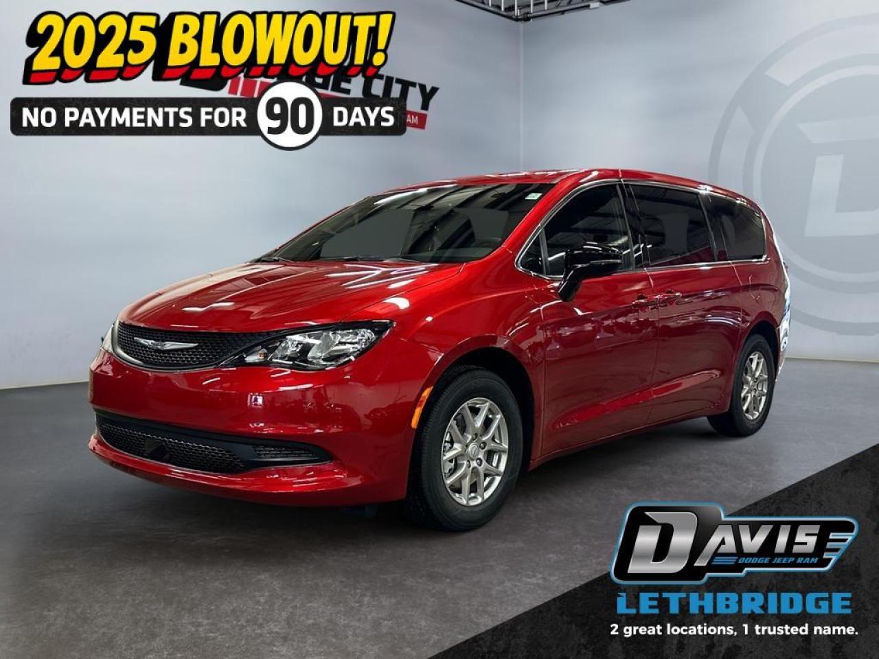 <b>Heated Seats, Apple CarPlay, Android Auto, Heated Steering Wheel, Power Liftgate and doors!<br /> <br /></b><br /> <br /> <br />The 2025 Chrysler Grand Caravan SXT in Red Hot Pearl is the ultimate family minivan, offering versatility, comfort, and advanced technology. Powered by a 3.6L Pentastar V6 engine with Stop/Start paired with a 9-speed automatic transmission, it delivers smooth, efficient performance.<br /><br />Inside, enjoy Black Caprice leatherette bucket seats, tri-zone automatic climate control, dual power sliding doors, and a power liftgate for easy access. Stay connected with Uconnect 5 featuring a 10.1-inch touchscreen, Apple CarPlay, Google Android Auto, and a 7-inch customizable in-cluster display.<br /><br />Safety comes standard with Adaptive Cruise Control with Stop and Go, Lane Departure Warning, Blind-Spot Monitoring with Rear Cross-Path Detection, ParkView Rear Back-Up Camera, and Park-Sense Rear Park Assist. Flexible seating includes Stow n Go second-row bucket seats and a third-row 60/40 split bench, perfect for family trips or cargo hauling.<br /> <br />To apply right now for financing use this link: <a href=https://www.bridgecitychrysler.com/pre-approval/ target=_blank rel=nofollow noopener noreferrer>https://www.bridgecitychrysler.com/pre-approval/</a><br /><br /> <br /><br />As a premier Chrysler, Dodge, Jeep and RAM dealership, Bridge City Chrysler proudly offers an extensive selection of new and used vehicles to meet every drivers needs. Customers across Lethbridge, Fort Macleod, Taber, Claresholm, Coaldale, and beyond trust us for daily vehicle specials, certified service and parts, and a seamless online inventory experience. <br /><br /> With competitive financing options and expert support, we make car buying easy and enjoyable. <br /><br /> Ready to hit the road? Schedule your test drive today at Bridge City Chrysler, your trusted Chrysler, Dodge, Jeep and RAM dealer in Lethbridge, Alberta.<br /><br /> Vehicle pricing offer shown expires 2026-01-31. <br /> Come by and check out our fleet of 80+ used cars and trucks and 120+ new cars and trucks for sale in Lethbridge. o~o